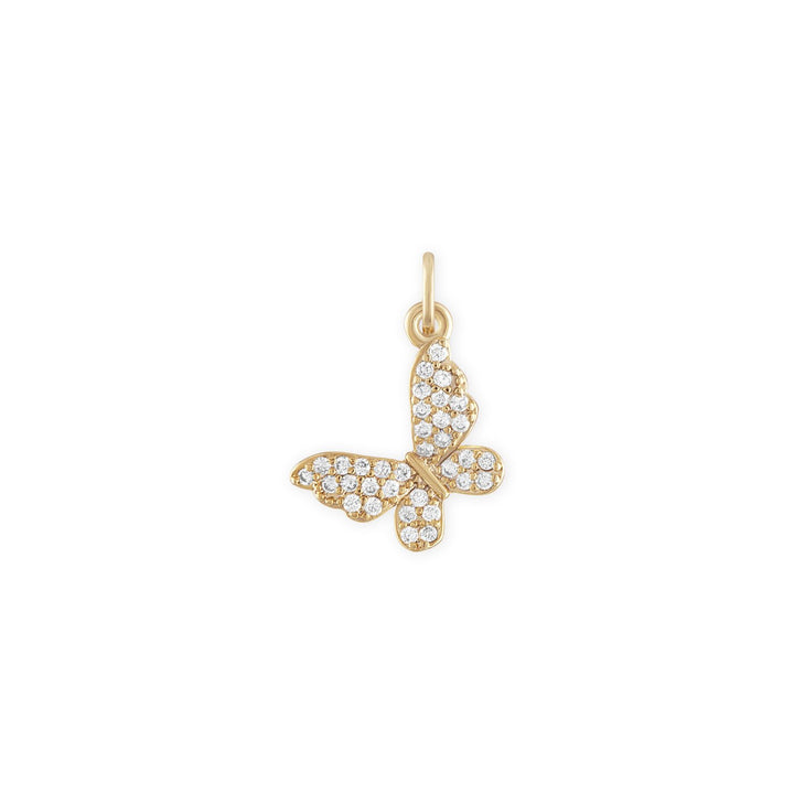 Alexa Leigh - Gold Crystal Butterfly Charm