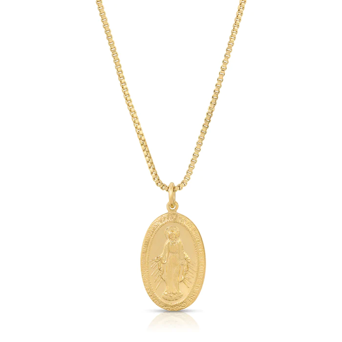 Joy Dravecky - Gold Filled Mary Pendant