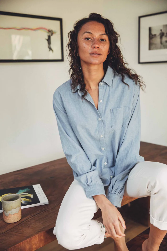 Trovata - Grace Classic Shirt in Chambray