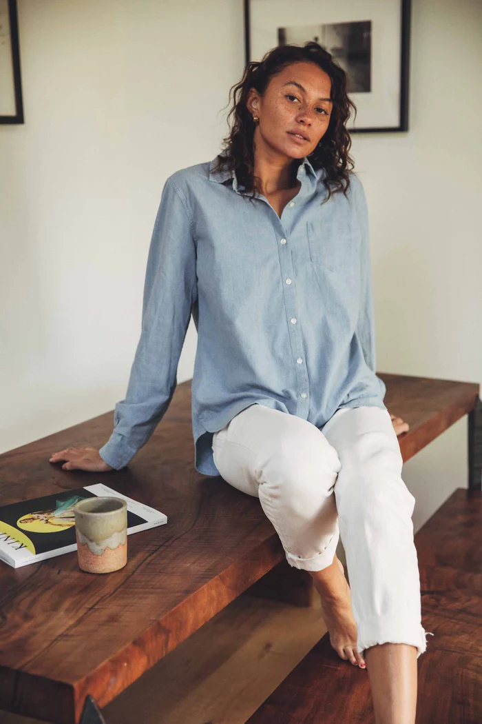 Trovata - Grace Classic Shirt in Chambray