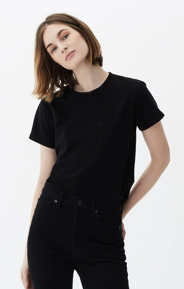 Citizens of Humanity- Grace Pocket Tee Black