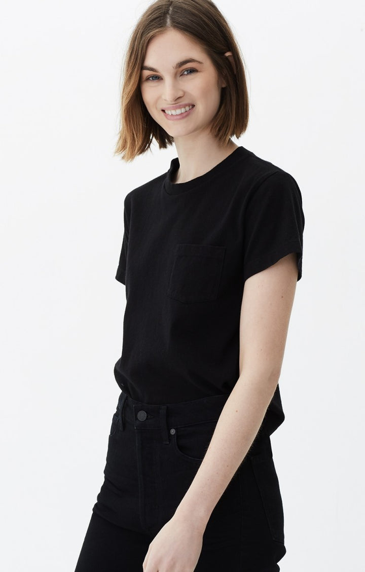Citizens of Humanity- Grace Pocket Tee Black
