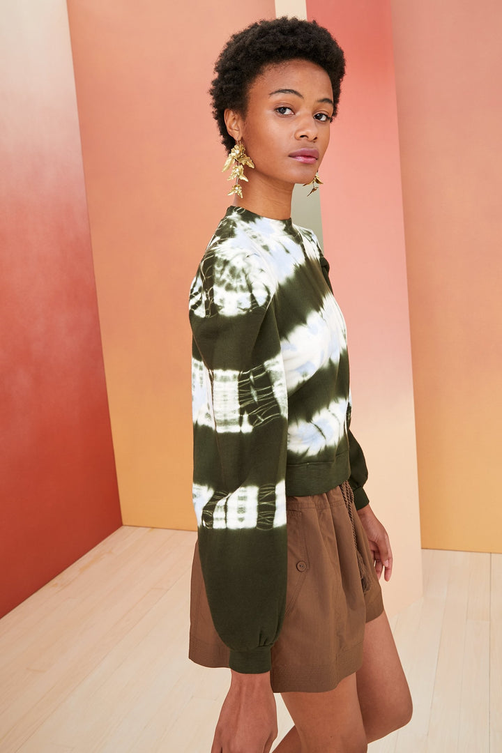 Ulla Johnson - Graham Pullover in Military Tie Dye