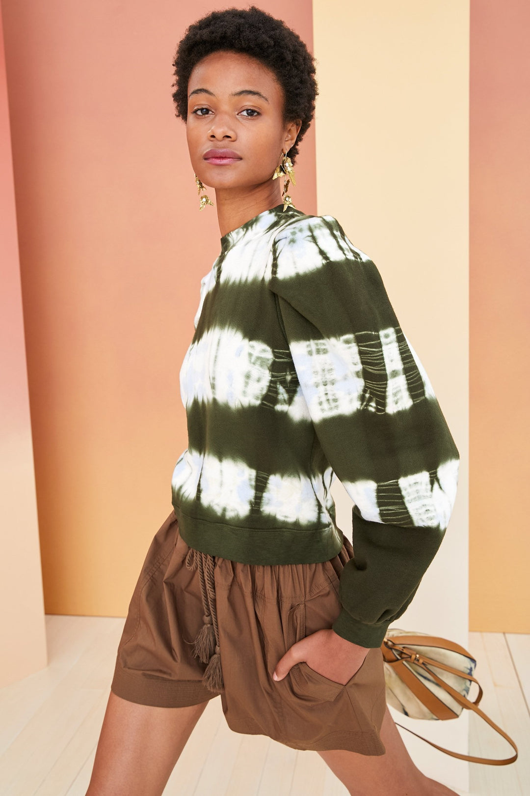 Ulla Johnson - Graham Pullover in Military Tie Dye