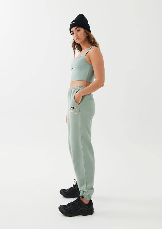 P.E NATION - Grand Stand Track Pant in Iceberg Green