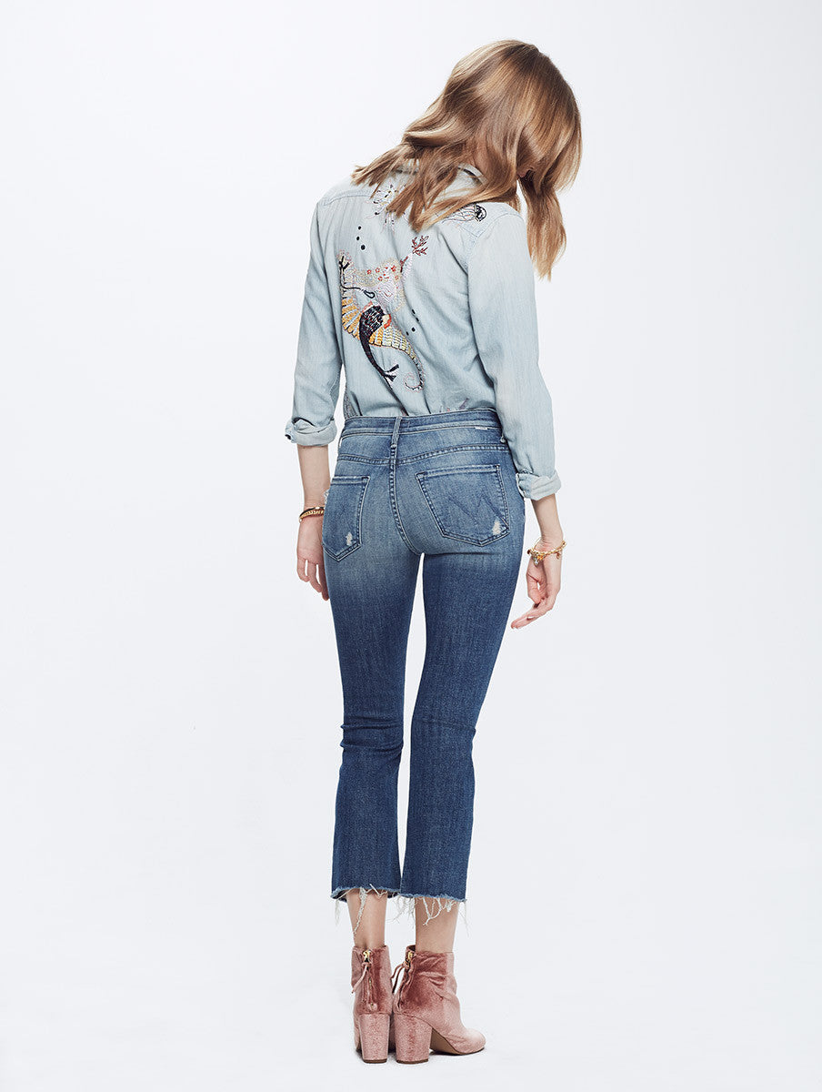Mother - Insider Crop Fray Gypsy – Blond Genius