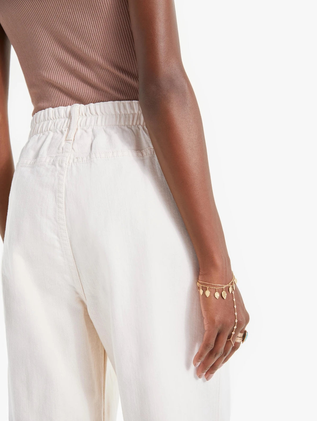 Mother Denim - Half Spring Pleated Greaser Ankle Jean in Act Natural