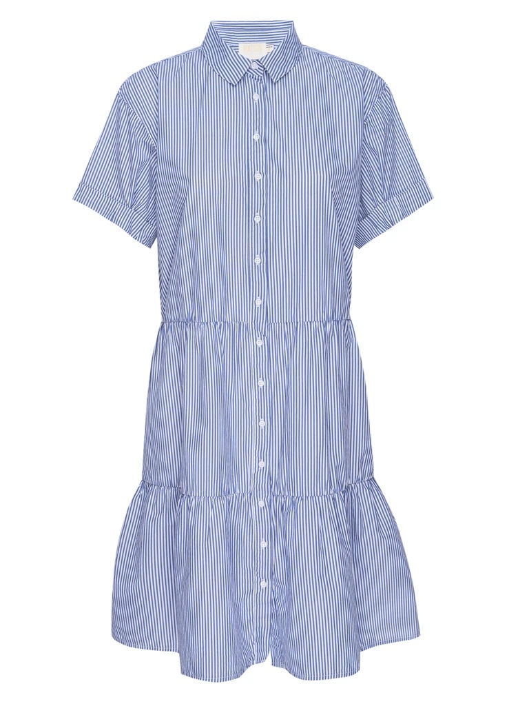 Nation LTD - Hallie Tiered Shirtdress in Banker Stripe Dresses