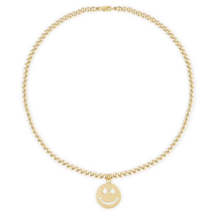 Alexa Leigh - Happiness 4mm Gold Ball Necklace 20"