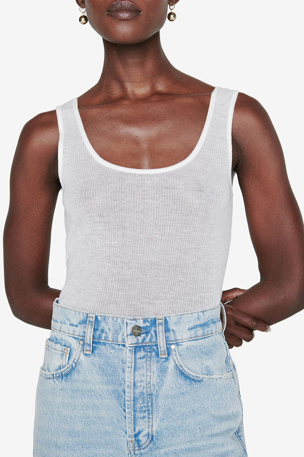 Anine Bing - Harlow Tank in White