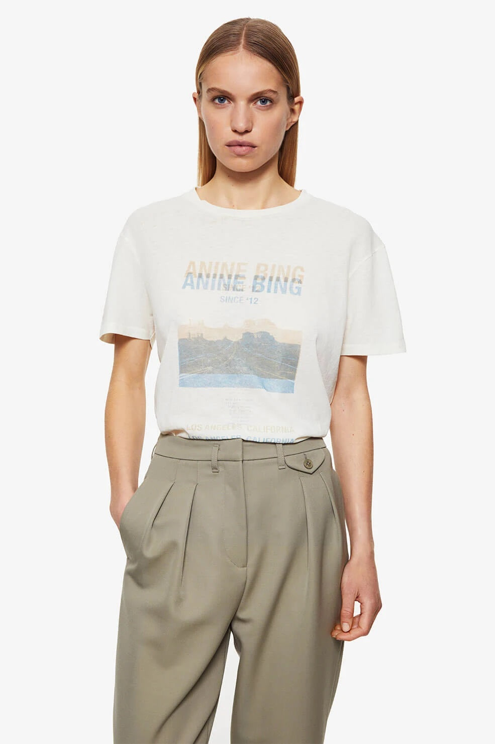 Anine Bing - Harper Tee Desert Road in White