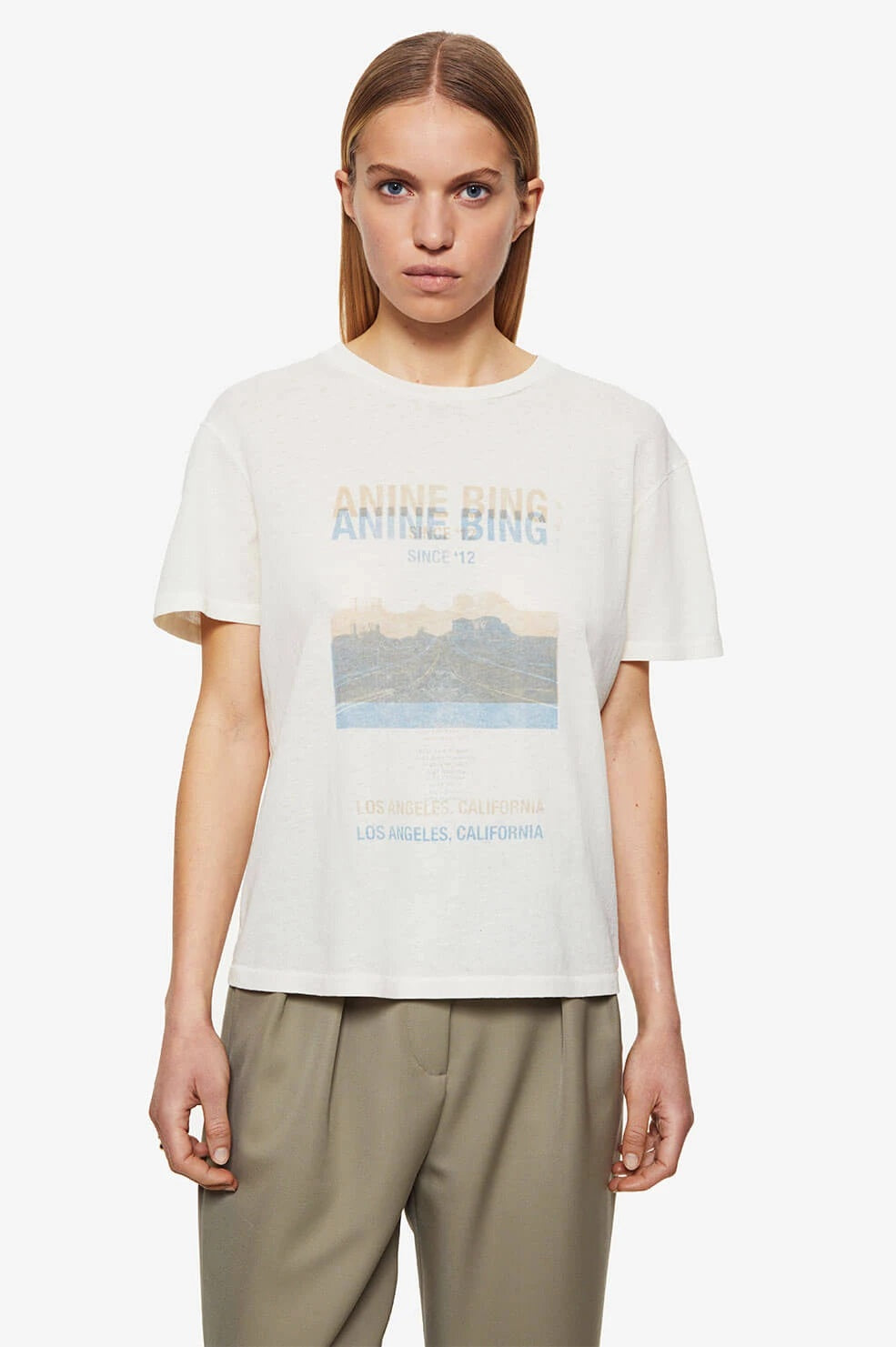 Anine Bing - Harper Tee Desert Road in White
