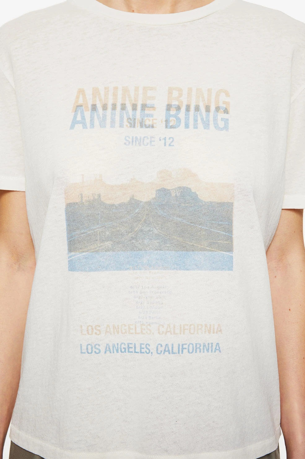 Anine Bing - Harper Tee Desert Road in White