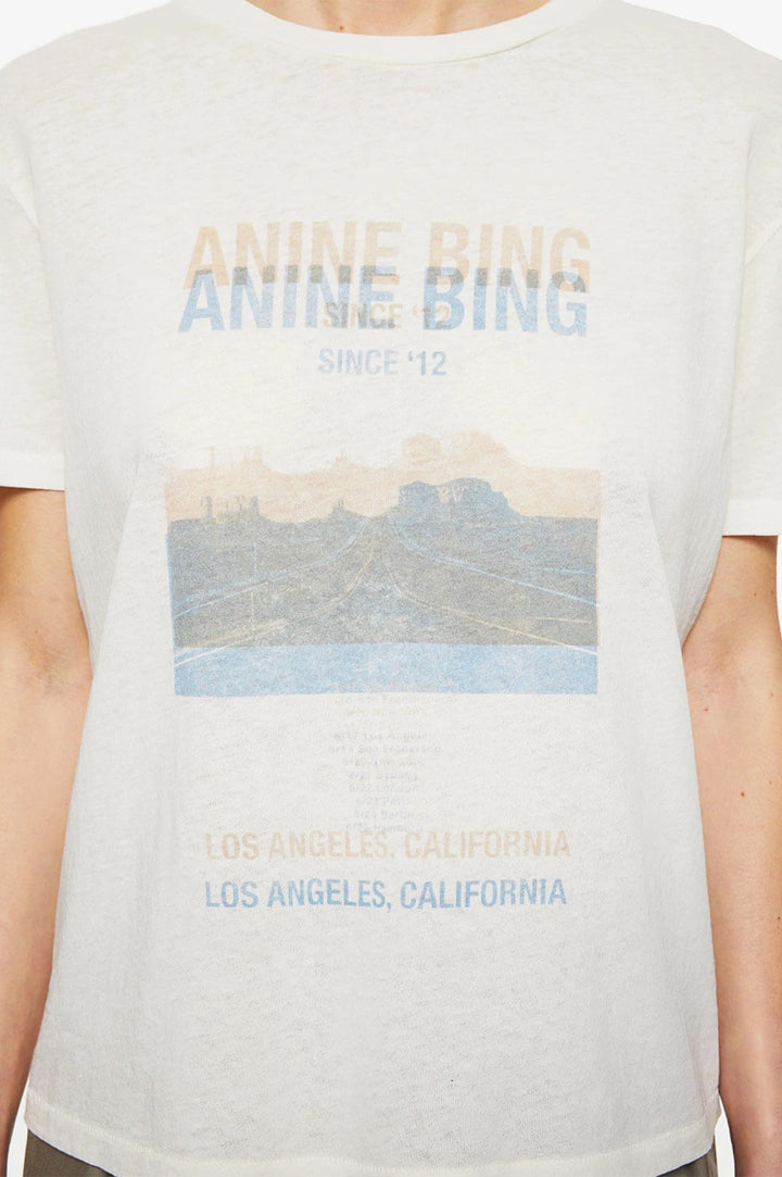 Anine Bing - Harper Tee Desert Road in White