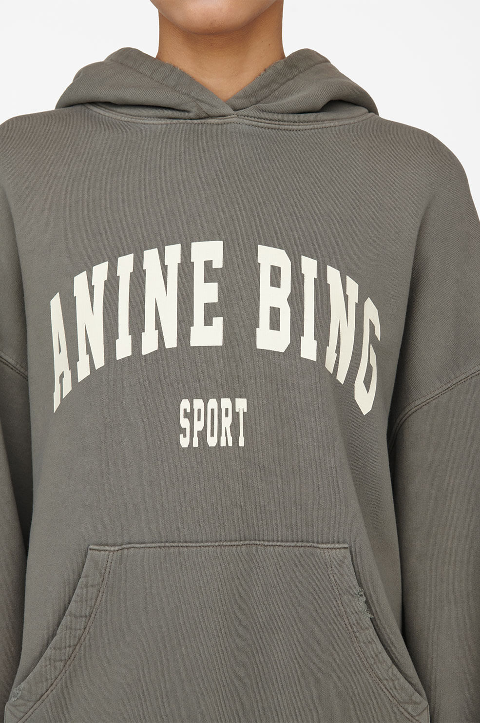 Anine Bing - Harvey Sweatshirt in Dusty Olive