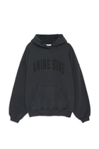 Anine Bing - Harvey Sweatshirt in Dark Washed Black