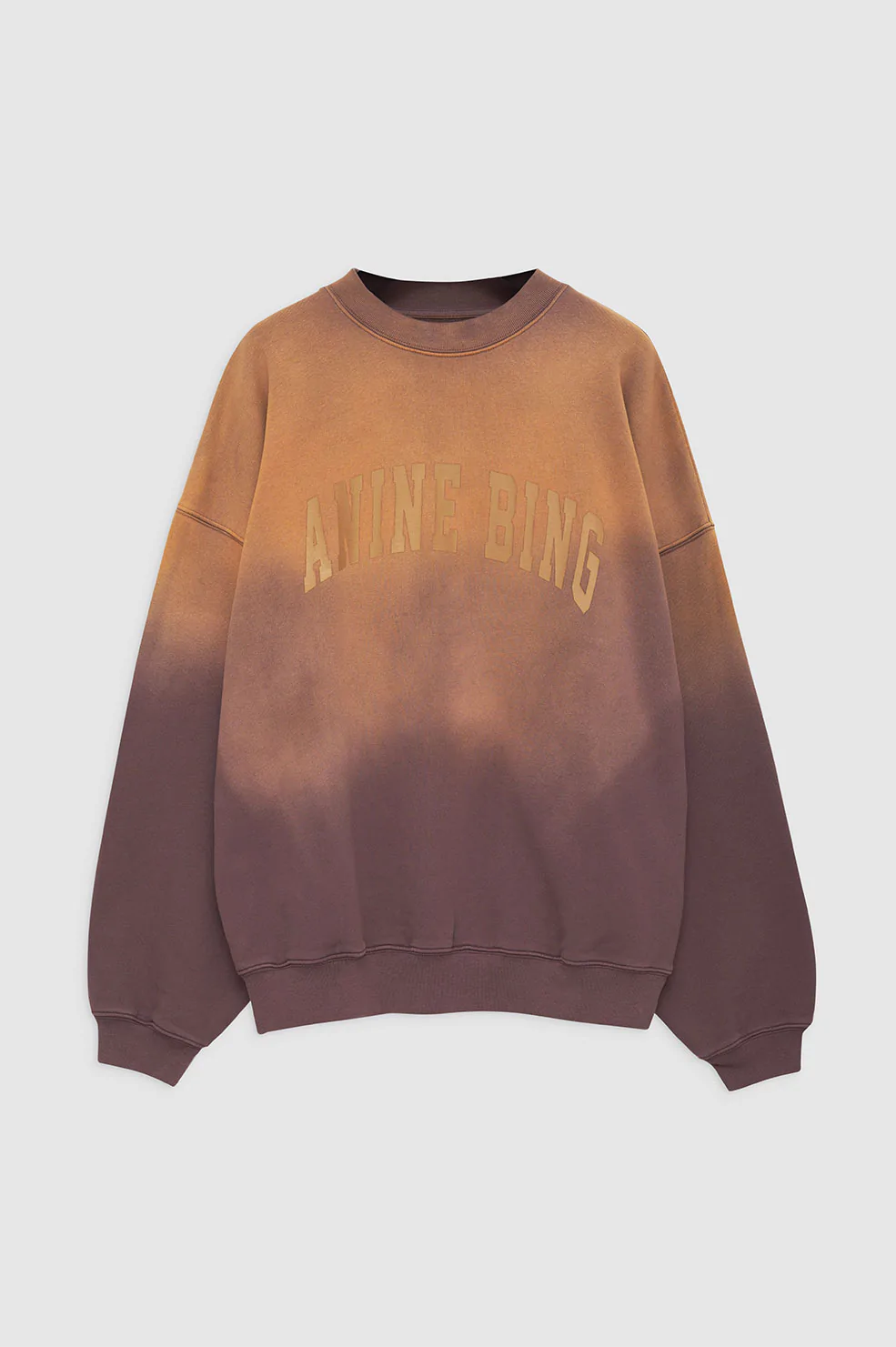 Anine Bing - Harvey Crew in Washed Faded Burgundy