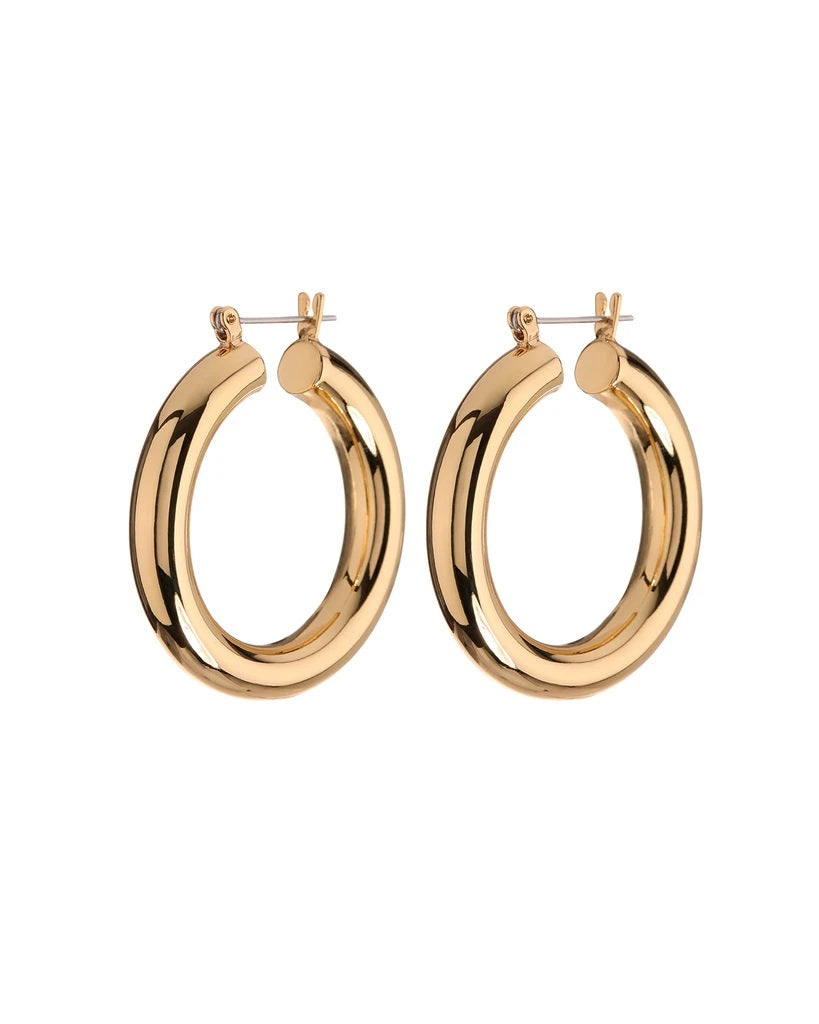 Luv AJ - Havana Hoops in Gold Jewelry