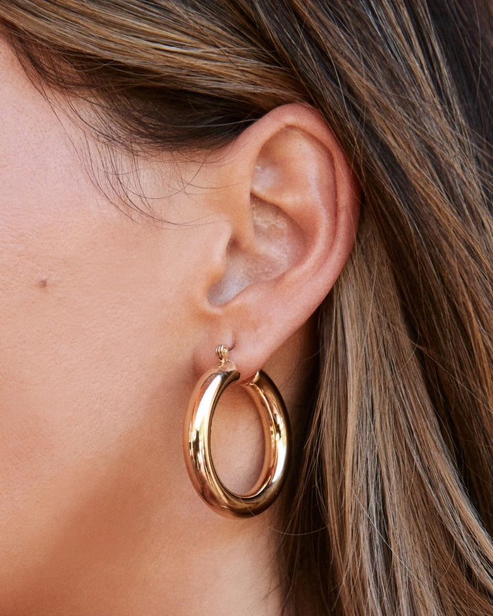 Luv AJ - Havana Hoops in Gold Jewelry