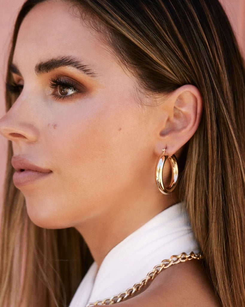 Luv AJ - Havana Hoops in Gold Jewelry
