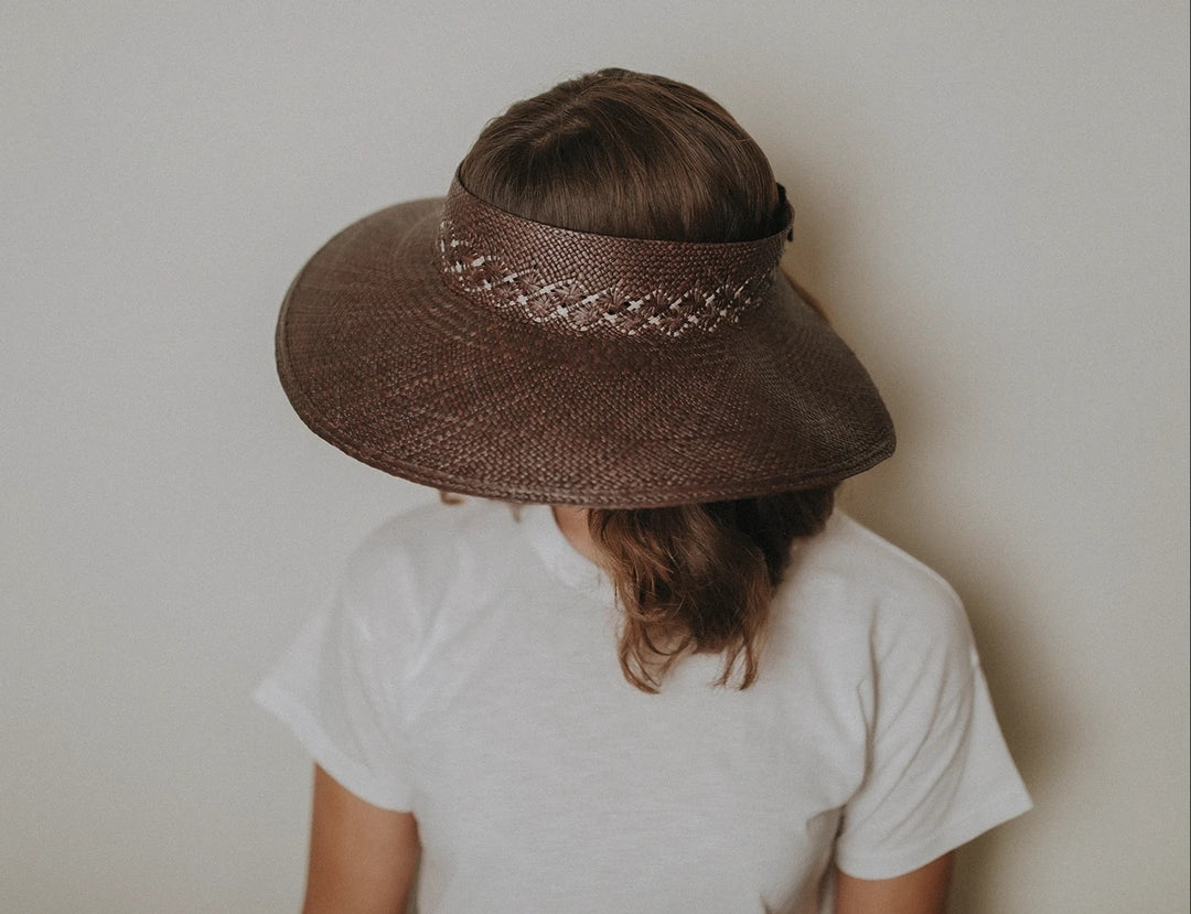 Freya - Hibiscus Visor in Wine Hats