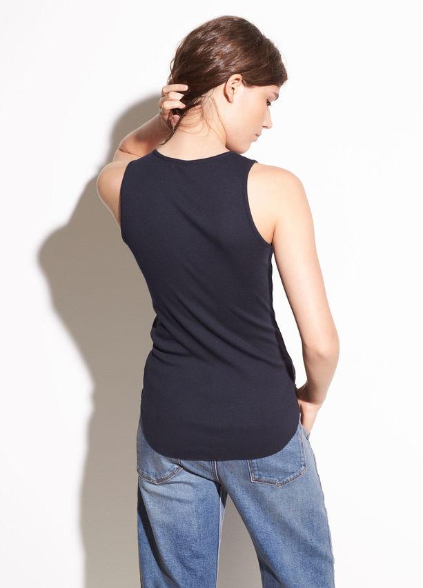 Vince - High Neck Tank Coastal Blue