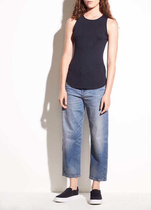 Vince - High Neck Tank Coastal Blue