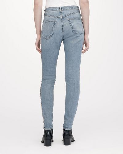 Rag & Bone - High Rise Skinny in Liho With Tape