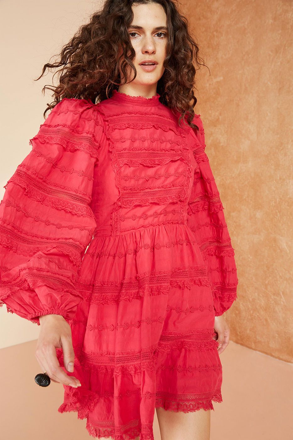 ULLA JOHNSON - Amour Dress FUSCHIA