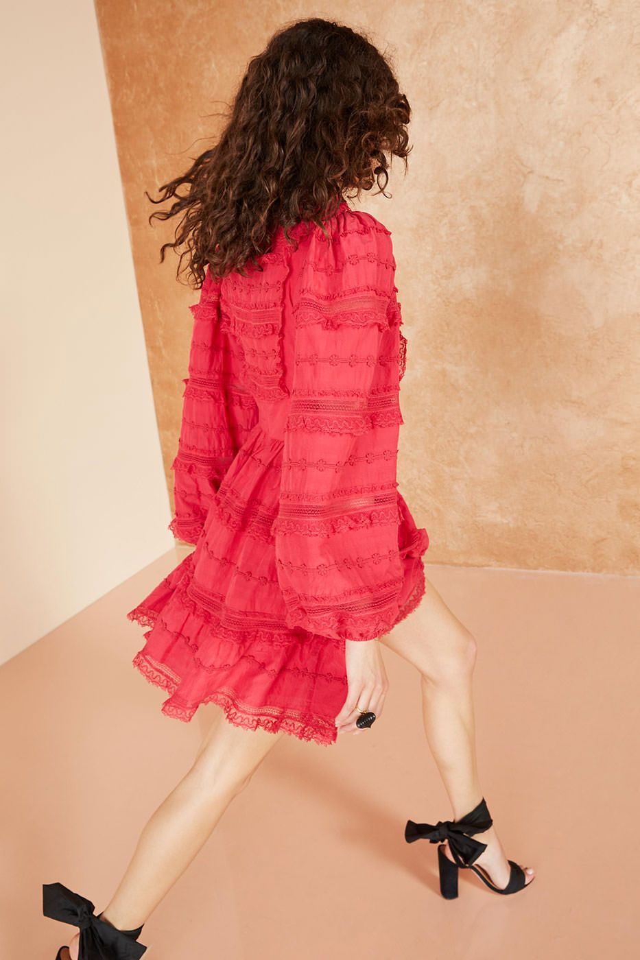 ULLA JOHNSON - Amour Dress FUSCHIA