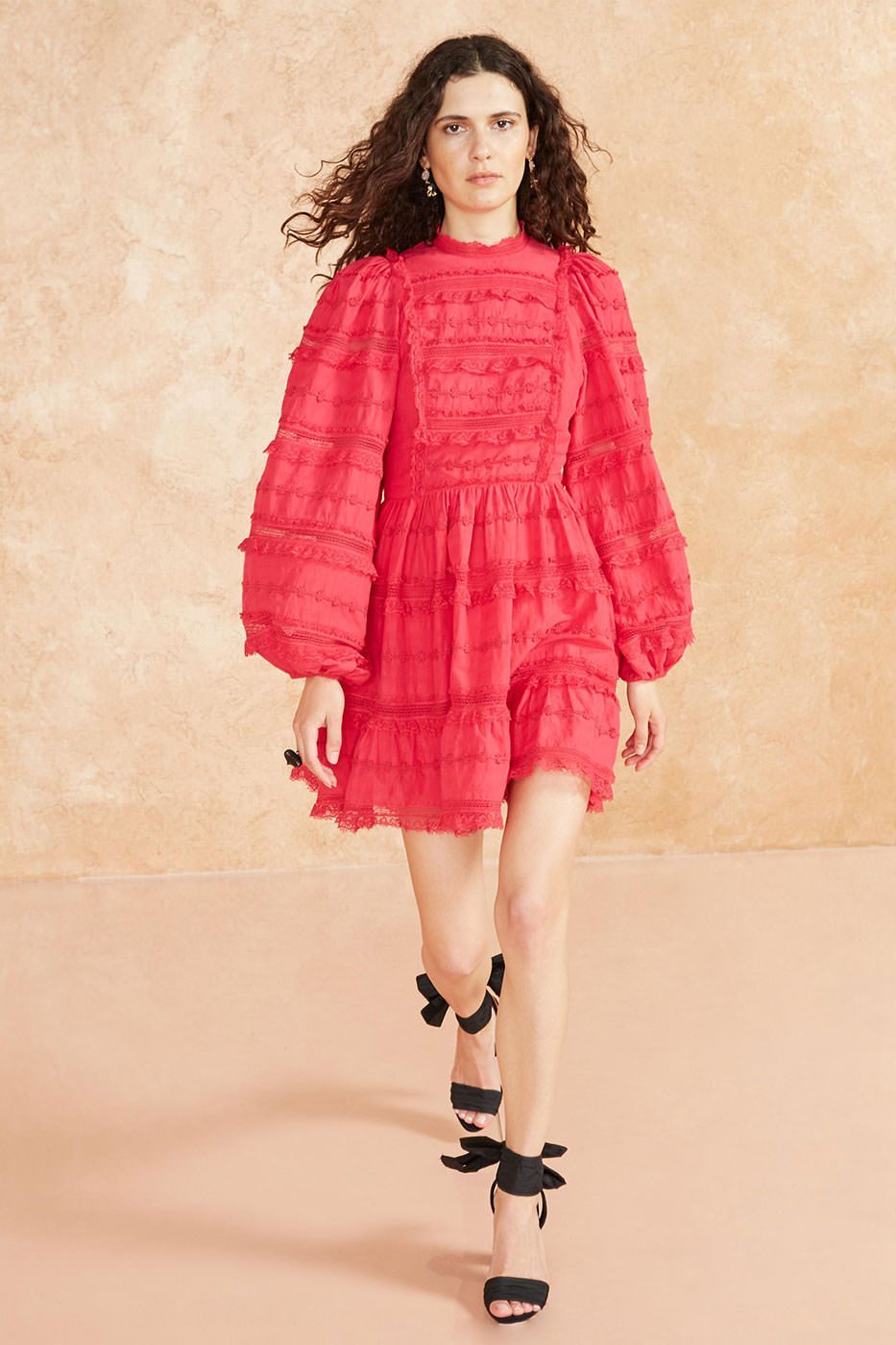 ULLA JOHNSON - Amour Dress FUSCHIA