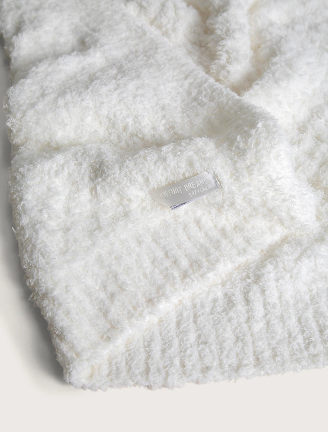 Barefoot Dreams - CozyChic Honeycomb Blanket 45 in Pearl