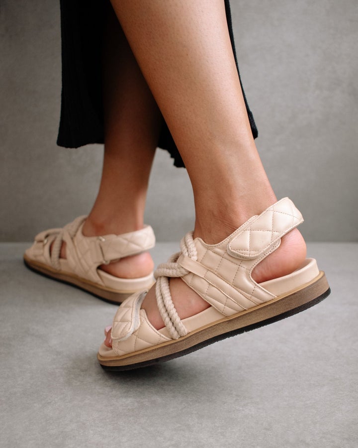 Alohas - Hook Loop Braided in Stone Beige