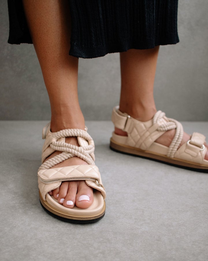 Alohas - Hook Loop Braided in Stone Beige