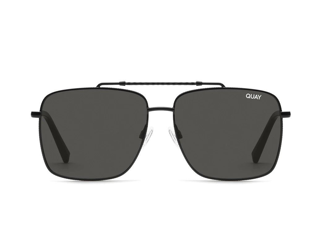 Quay Sunglasses - Hot Take in Black/Black Lens
