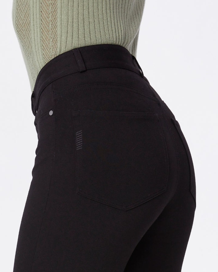 Paige Premium Denim - Ponte High Rise Manhattan Boot Pant in Black