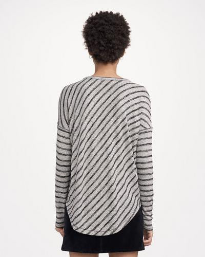 Rag & Bone - Hudson Long-Sleeve Heather Grey/Black