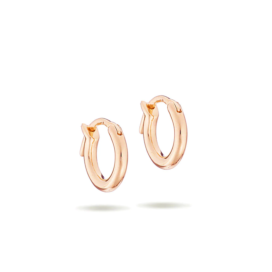 Adina - Huggie Hoops in Rose Gold
