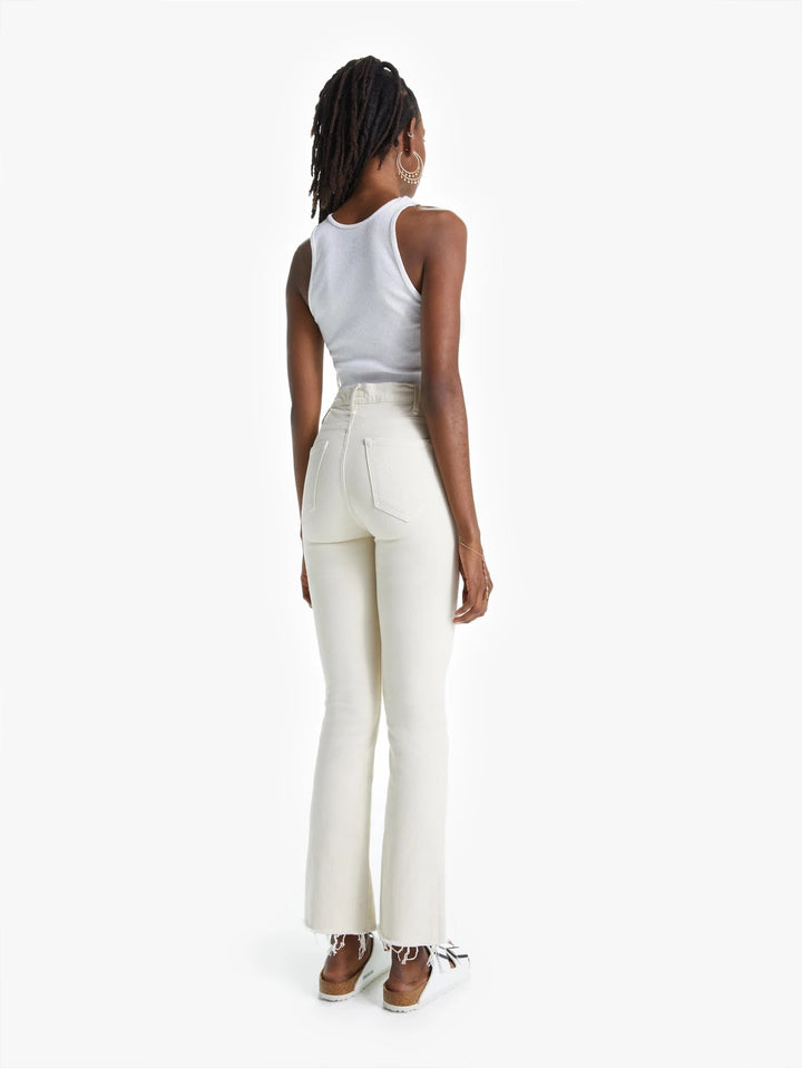 Mother Denim - The Hustler Ankle Fray in Ivory