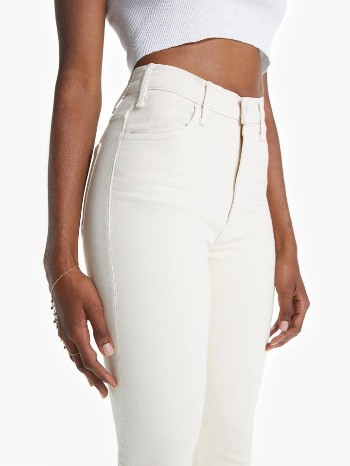 Mother Denim - The Hustler Ankle Fray in Ivory