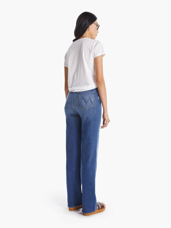 Mother - High Waist Tunnel Vision Sneak in Satisfaction Guaranteed Denim