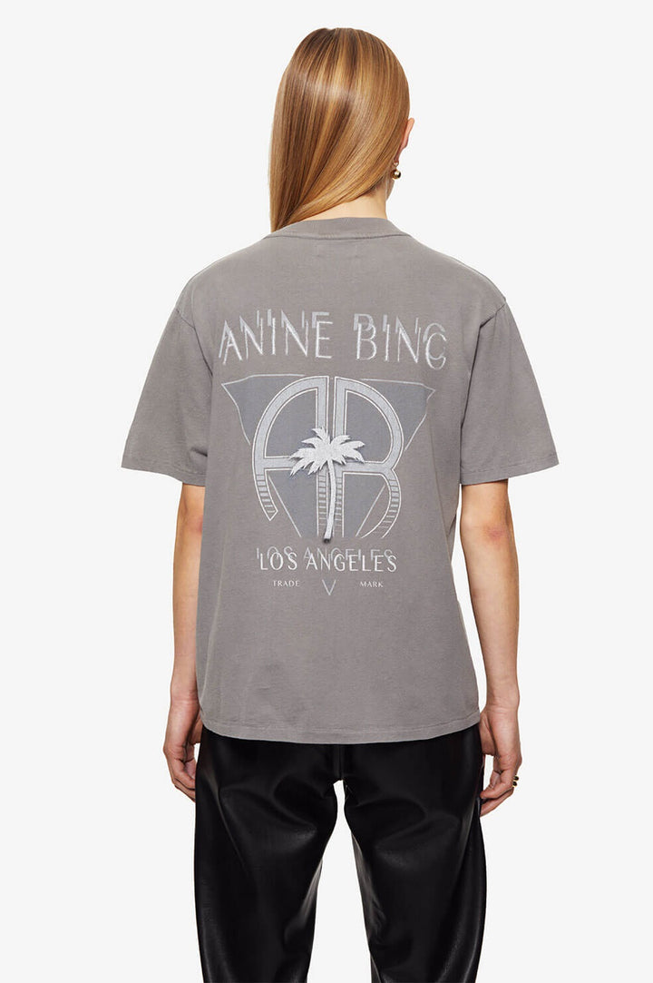 Anine Bing - Ida Tee Palm in Washed Grey