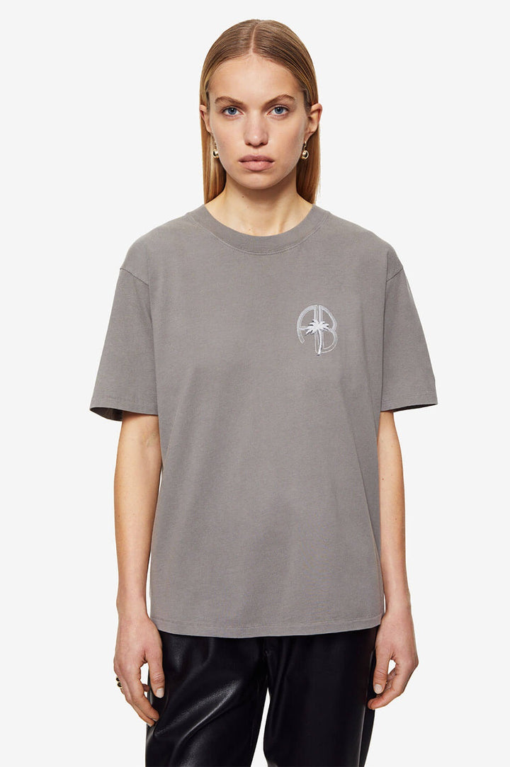 Anine Bing - Ida Tee Palm in Washed Grey