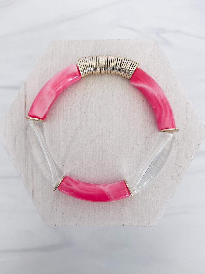 Mac and Ry - South Beach Bracelet in Pink Marble