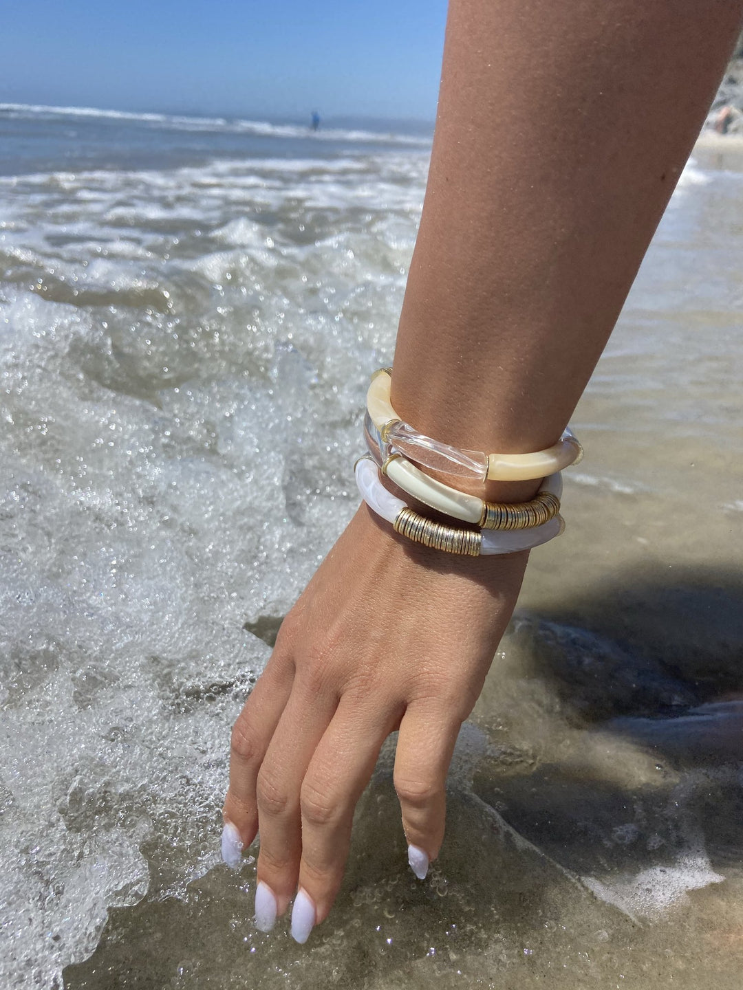 Mac and Ry - South Beach Bracelet in Ivory Marble