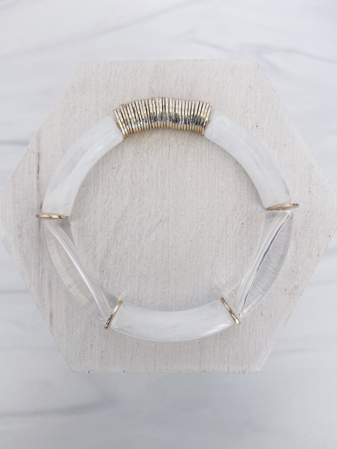 Mac and Ry - South Beach Bracelet in White Marble