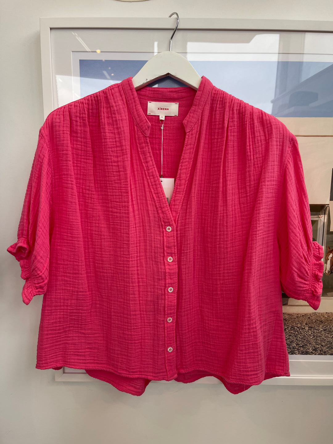 Xirena - Alyss Shirt in Hot Pink