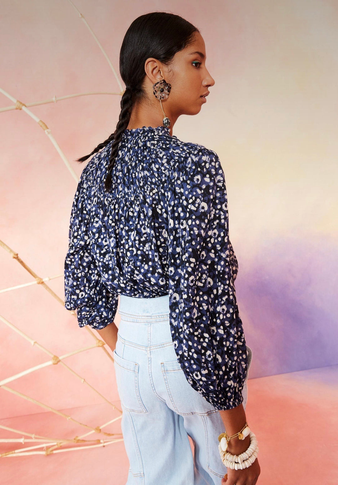 Ulla Johnson - Jamila Blouse in Indigo