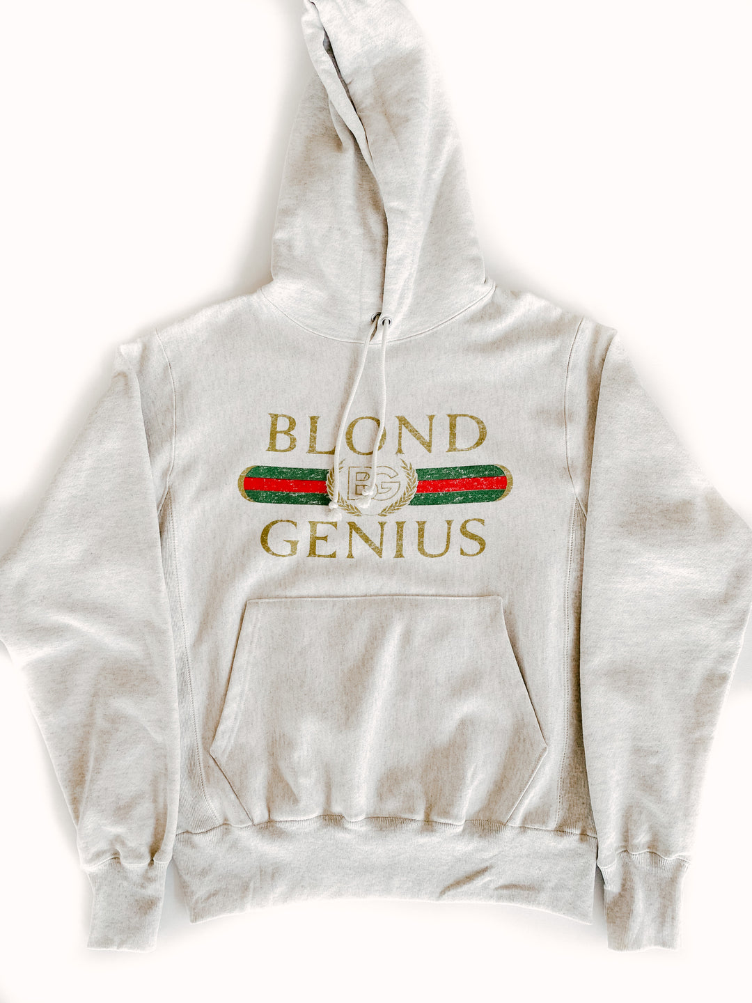 Blond Genius - Vintage 'Blond Genius' Hoodie in Oatmeal