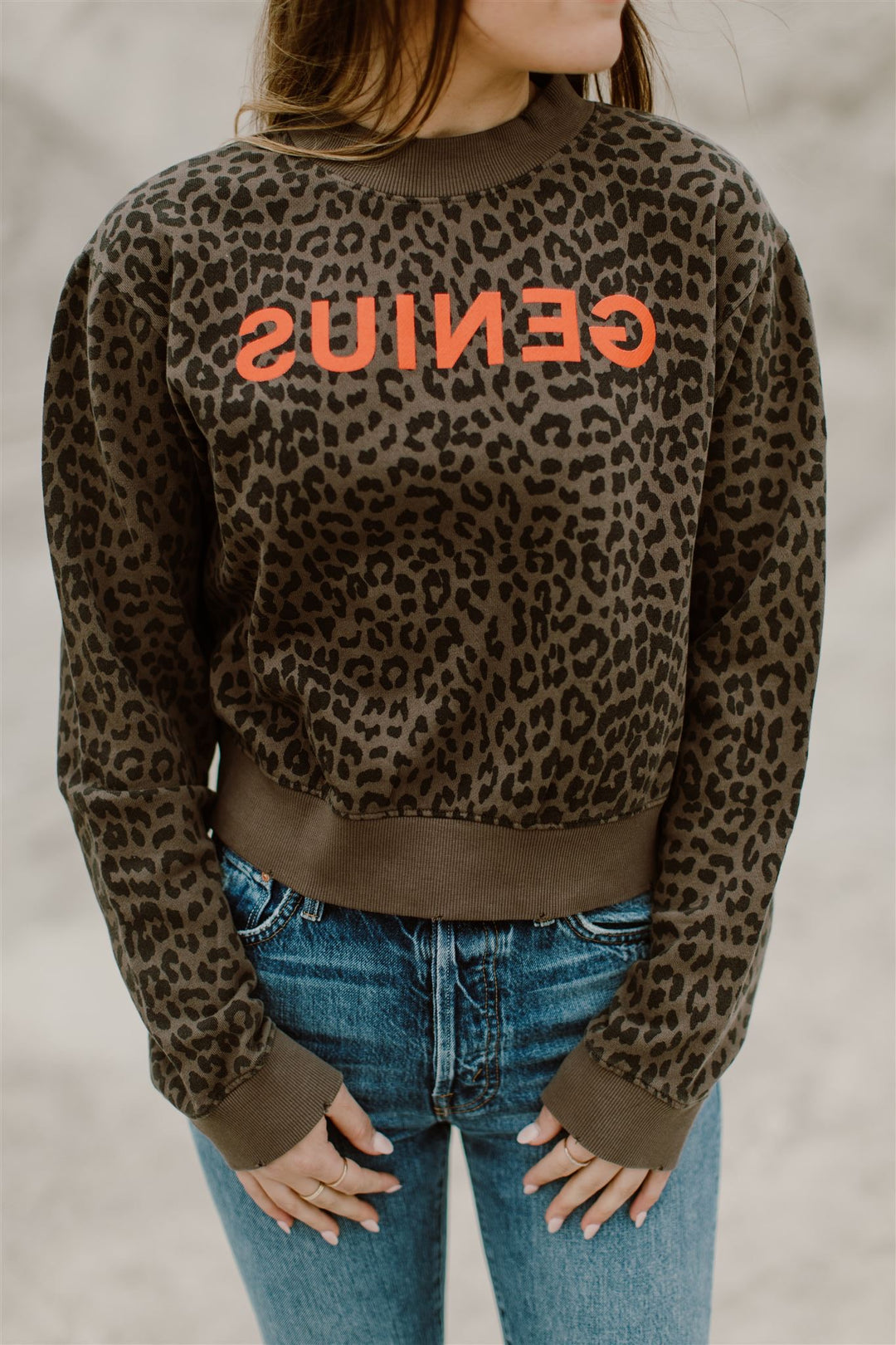 Blond Genius - Leopard 'Genius' Sweatshirt